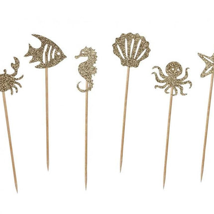 Vízivilág Underwater torta dekorációs szett 6 db-os