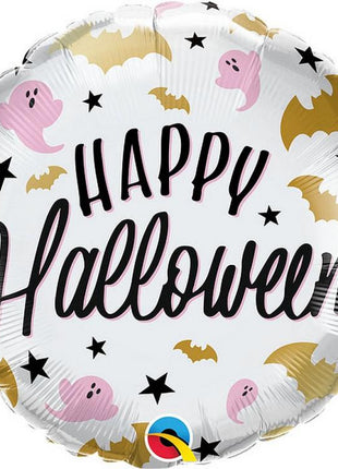 Happy Halloween Bats, Ghosts fólia lufi 46 cm
