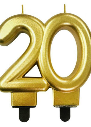 Arany 20-as Gold tortagyertya, számgyertya