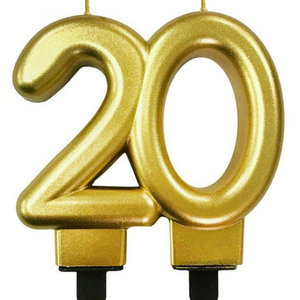Arany 20-as Gold tortagyertya, számgyertya