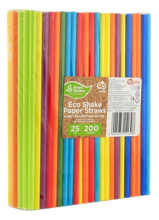 Színes Rainbow Colours papír szívószál 200 db-os