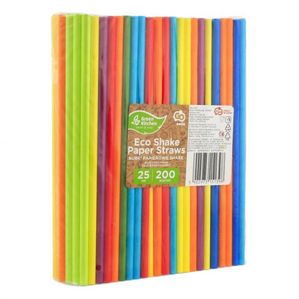 Színes Rainbow Colours papír szívószál 200 db-os