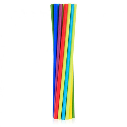 Színes Rainbow papír szívószál 24 db-os
