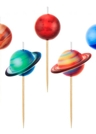 Bolygó Planet tortagyertya, gyertya szett 5 db-os
