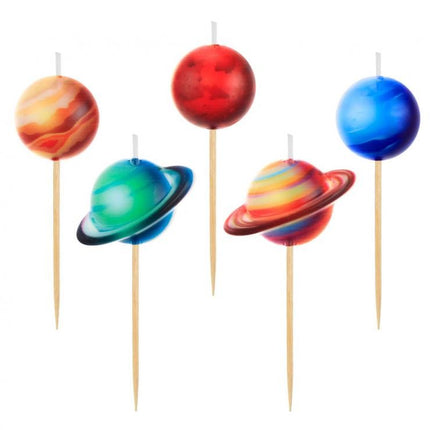 Bolygó Planet tortagyertya, gyertya szett 5 db-os