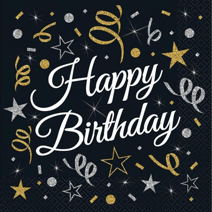 Happy Birthday B&C szalvéta 20 db-os 33x33 cm