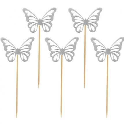 Pillangó Silver díszítő pálca 12 db-os