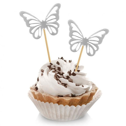 Pillangó Silver díszítő pálca 12 db-os