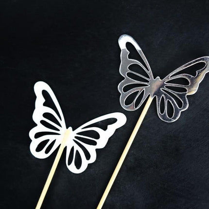 Pillangó Silver díszítő pálca 12 db-os