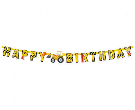 Építkezés Building Blocks Happy Birthday felirat 220 cm