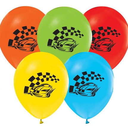 Autóverseny Race léggömb, lufi 5 db-os 12 inch (30 cm)