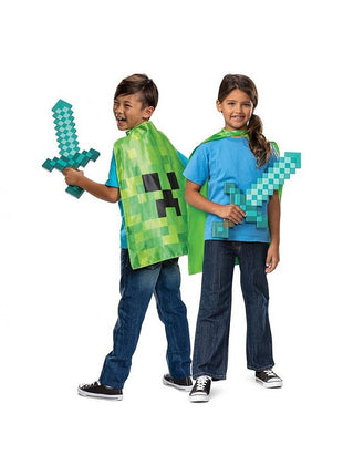 Minecraft Arm kard és köpeny szett