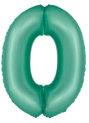 Menta 0-ás Mint Mat szám fólia lufi 76 cm