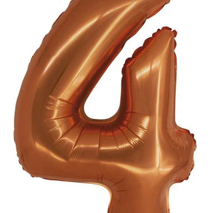 Réz 4-es Copper szám fólia lufi 76 cm