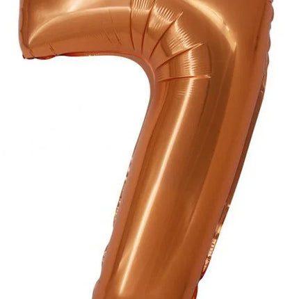 Réz 7-es Copper szám fólia lufi 76 cm