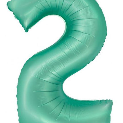 Menta 2-es Mint Mat szám fólia lufi 76 cm