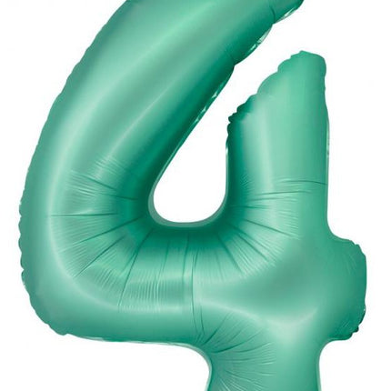 Menta 4-es Mint Mat szám fólia lufi 76 cm