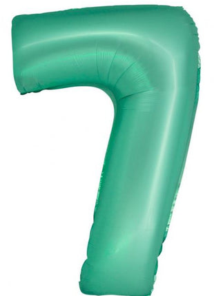 Menta 7-es Mint Mat szám fólia lufi 76 cm