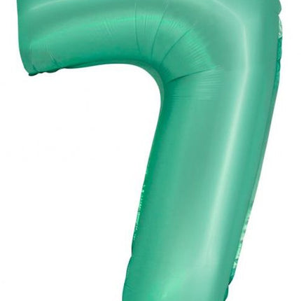 Menta 7-es Mint Mat szám fólia lufi 76 cm