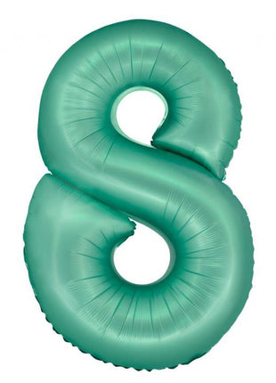 Menta 8-as Mint Mat szám fólia lufi 76 cm