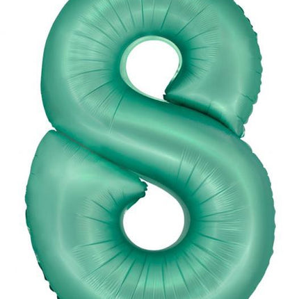 Menta 8-as Mint Mat szám fólia lufi 76 cm