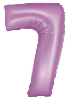 Levendula 7-es Lavender Mat szám fólia lufi 76 cm