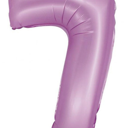 Levendula 7-es Lavender Mat szám fólia lufi 76 cm