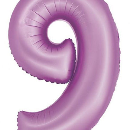 Levendula 9-es Lavender Mat szám fólia lufi 76 cm