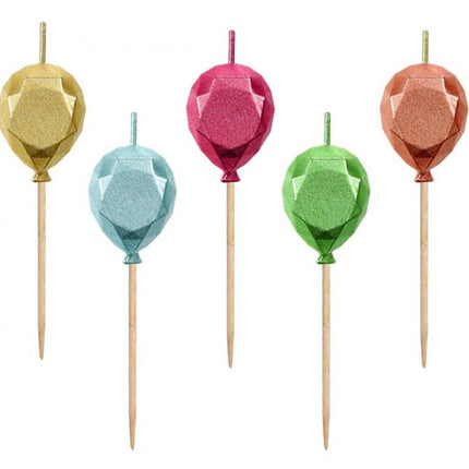 Lufis Metallic tortagyertya, gyertya szett 5 db-os