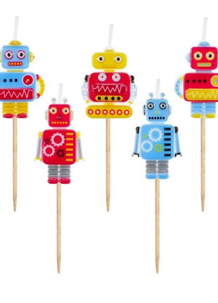 Robot Future tortagyertya, gyertya szett 5 db-os