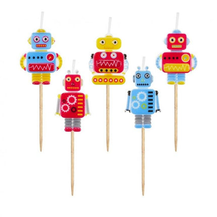 Robot Future tortagyertya, gyertya szett 5 db-os