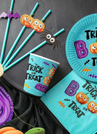 Halloween Boo papírtányér 6 db-os 18 cm
