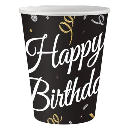 Happy Birthday B&C papír pohár 6 db-os 250 ml