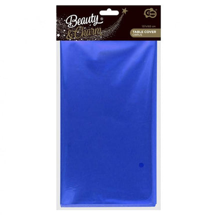 Sötétkék Metallic fólia asztalterítő 137x183 cm