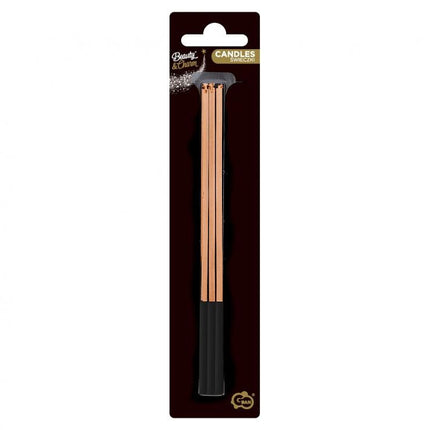 Rose Gold Magic Flame tortagyertya, gyertya szett 6 db-os