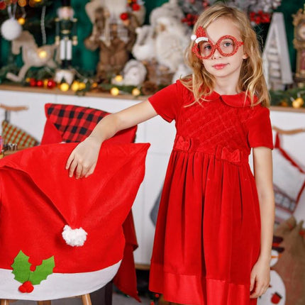 Karácsonyi Red szemüveg kicsi Mikulás sapkával rajta