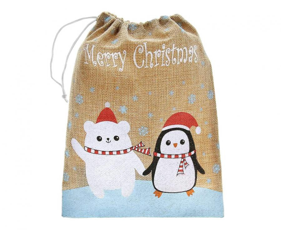 Teddy and Pinguin, Maci és Pingvin zsák 24 cm