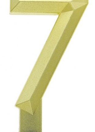 Arany 7-es Diamond Metallic számgyertya, tortagyertya