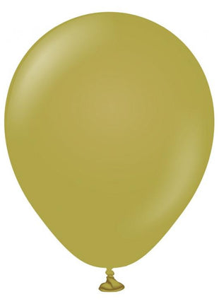 Zöld Pastel Olive léggömb, lufi 20 db-os 5 inch (12,5 cm)