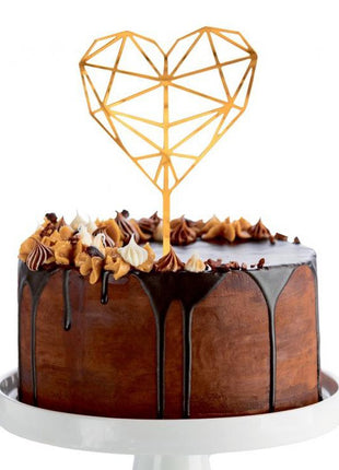 Szív Diamond torta dekoráció