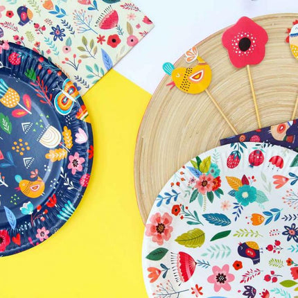 Tavasz Have Fun Light papírtányér 6 db-os 18 cm