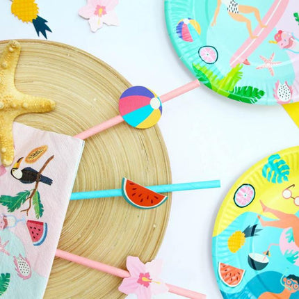 Nyár Beach papírtányér 6 db-os 18 cm