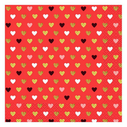 Szerelem XOXO Red szalvéta 20 db-os 33x33 cm