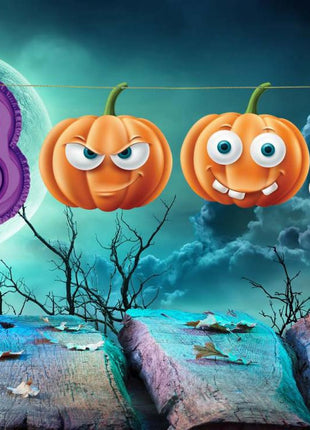 Halloween Boo papír felirat 150 cm