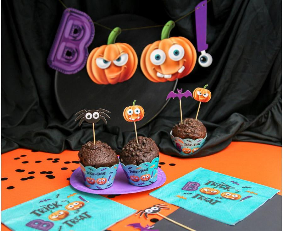 Halloween Boo papír felirat 150 cm