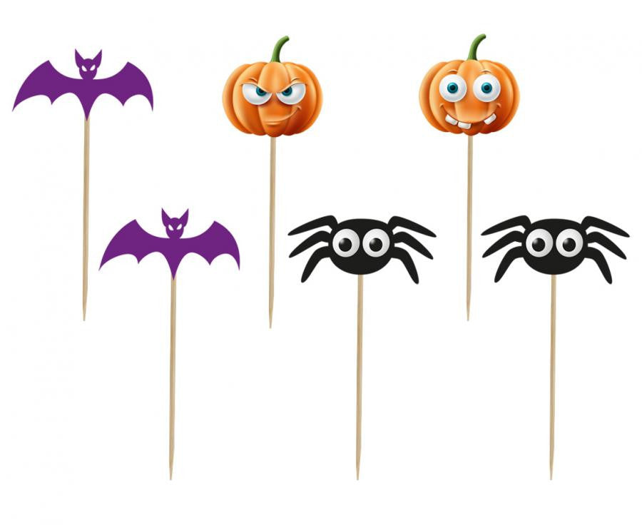 Halloween, Boo díszítő pálca 6 db-os