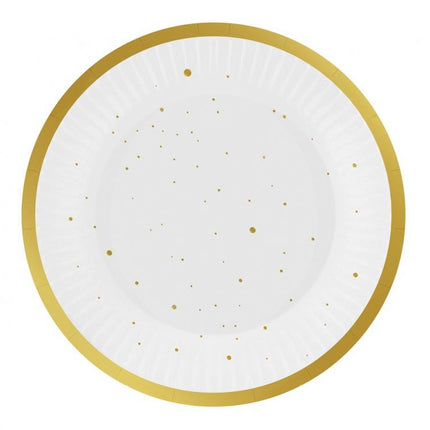 Arany Gold Celebrate papírtányér 6 db-os 18 cm