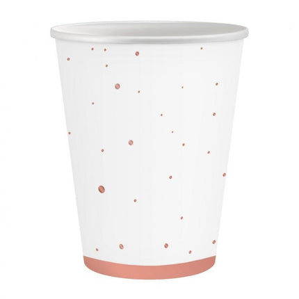 Rózsaszín Rose Gold Celebrate papír pohár 6 db-os 250 ml