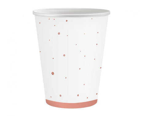 Rózsaszín Rose Gold Celebrate papír pohár 6 db-os 250 ml