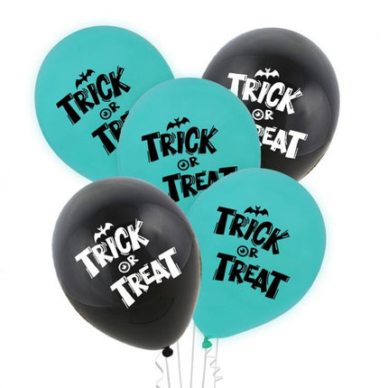 Halloween Boo léggömb, lufi 5 db-os 12 inch (30 cm)
